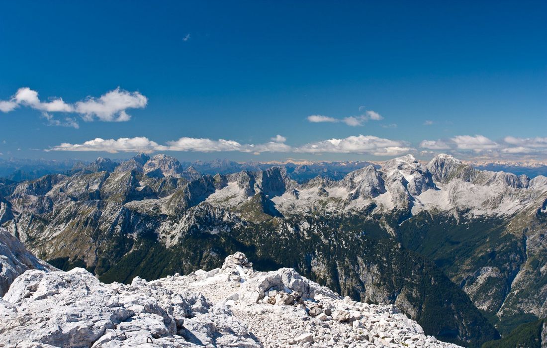 Highest peaks in Julian Alps, Slovenia